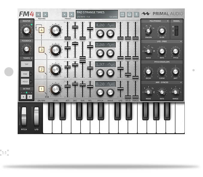 FM4 Authentic FM Synthesizer For iPad
